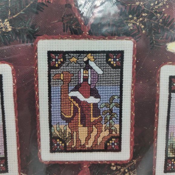 Janlynn Vintage 1997 New Unopened Christmas Story Ornaments Cross Stitch Kit - Picture 8 of 12